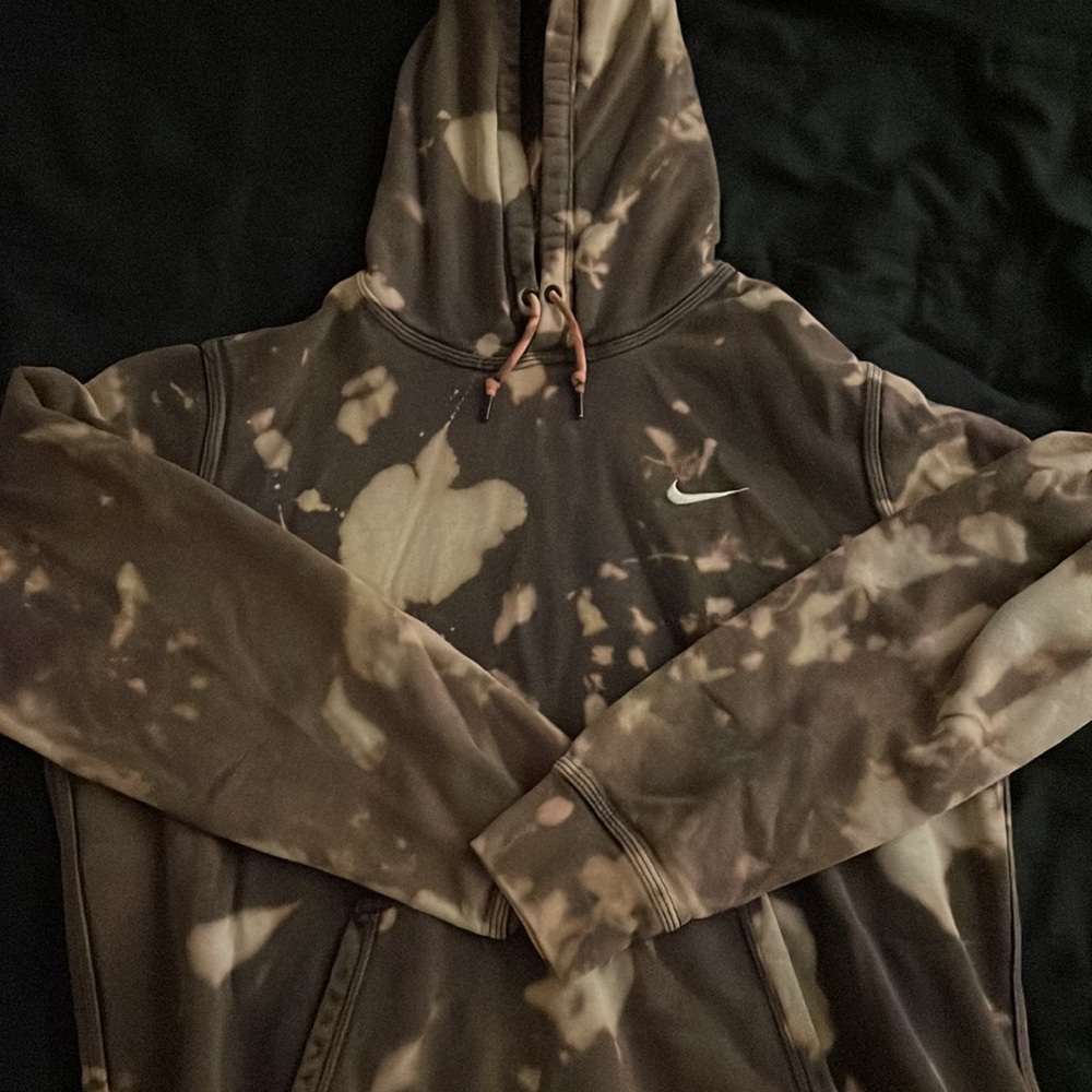 Vintage Nike Hoodie Tie Dye Bleach Travis Scott